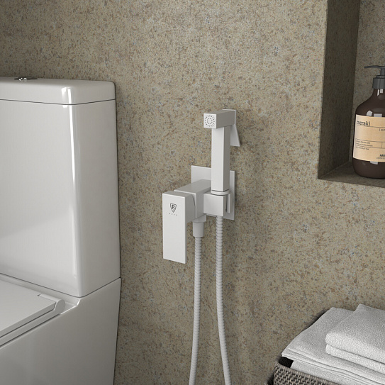 Гигиенический душ встраиваемый RUSH Thira (TR3635-99White), белый, латунь