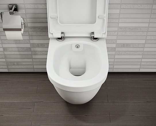 Безободковый унитаз с бидеткой Vitra S50 Rim-Ex 7740B003-0850