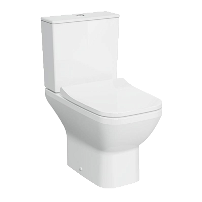 Унитаз напольный безободковый Vitra Integra Square Open-Back с тонким сид микр 9833B003-7205