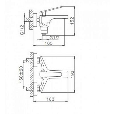Смеситель для ванны Frap F3257