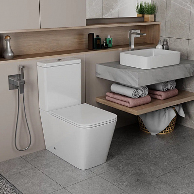 Унитаз-компакт безободковый с микролифтом D&K Berlin DT1437016