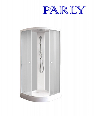 Душевая кабина 90х90 Parly EF931 четверть круга низкий поддон