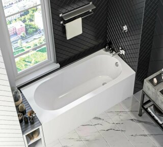 Ванна из литьевого мрамора BAS Марбея 180х80 см  ВА00037