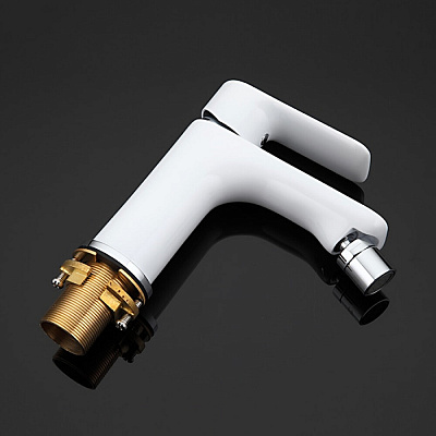 Смеситель для биде Gappo G5048 белый/хром ф35