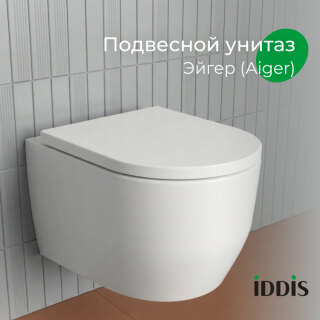 Унитаз подвесной безободковый Iddis Aiger AIGRDSEi25