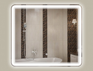 Зеркало с холодной подсветкой и сенсорным выключателем Caiman Malta 1000x700.103