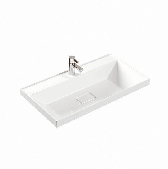 Раковина мебельная из литьевого мрамора MIRSANT Style 80 УТ000078816