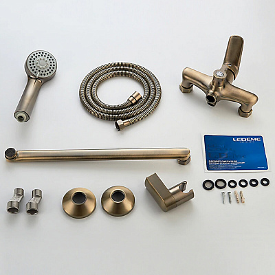 Смеситель для ванны Ledeme длинный, поворотный L2248C