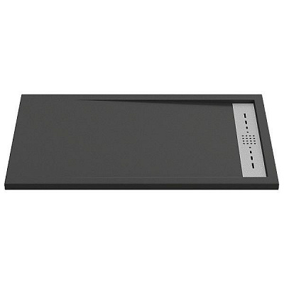 Душевой поддон литьевой 120x80 GoodDoor Stella Чёрный 