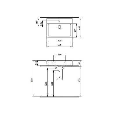 Раковина Berges Ego 60х46,5 см 182003