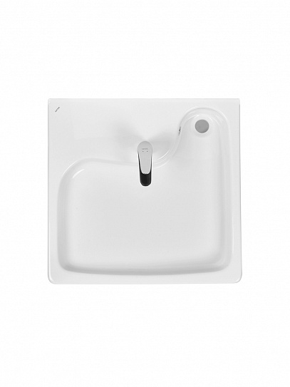 Раковина на стиральную машину Santek Клио 63х51 с кронштейнами и сифоном 1WH501784, белая, керамика