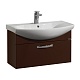 Тумба без раковины подвесная Акватон Ария 80 тёмно-коричневая 1A141701AA430