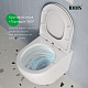 Подвесной унитаз с инсталляцией и клавишей смыва белой, Basic, IDDIS, BASBQ03i73