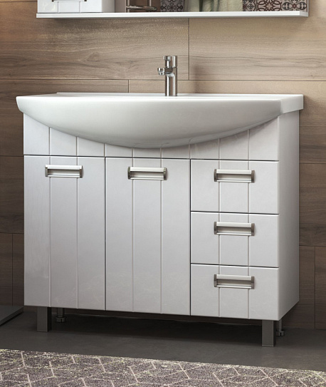 Тумба с раковиной 105 см Vigo Diana 1050-2-3 tn.DIA.STI.105.2D.3Y
