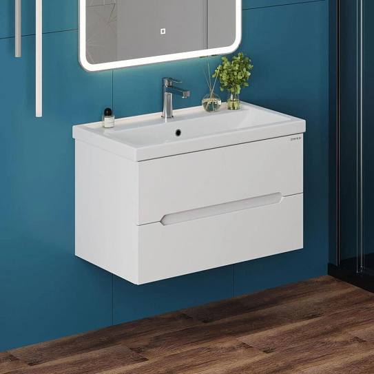 Тумба под раковину Onika Айленд 80 белая (под ум-к Фостер 80)