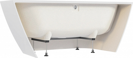 Ванна из литьевого мрамора Палермо 170х80 BAS ВА00024