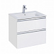 Тумба с раковиной Roca The Gap 60 2 ящика A857397806, белый глянец