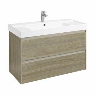 Тумба под раковину Roca Ona модуль 2 ящика 1000 темный вяз, 2 ящика, A857616511