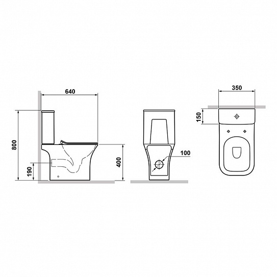 Унитаз-компакт MONTEREY Zotto ZT-1215