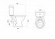Унитаз-компакт INKER R HO 2РА 3/8 PP PL полипропилен