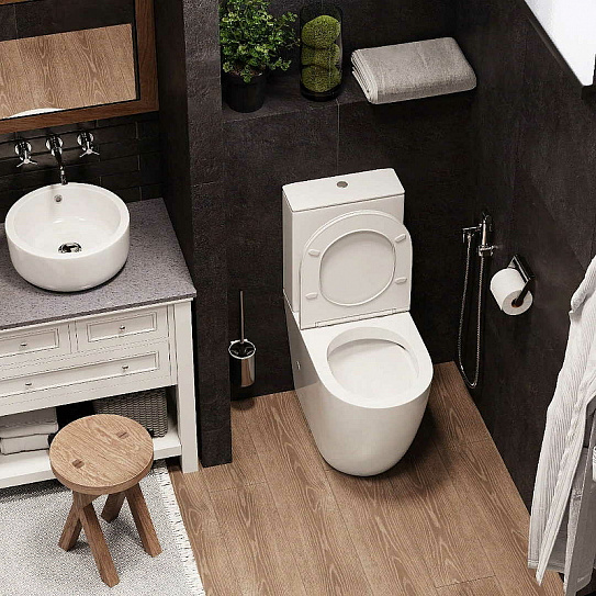 Унитаз компакт с бачком и сиденьем микролифт Cerutti SPA Bella CT8709