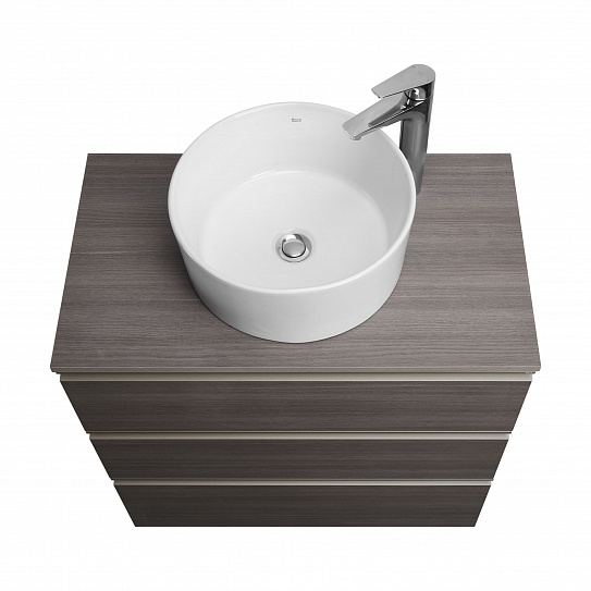 Тумба под раковину Roca The Gap 80 городской дуб 3 ящика A857406402