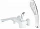 Смеситель для ванны с душем d&k venice.Baciano Da1033256 короткий излив белый-хром