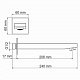 WK Настенный излив   для ванны покрытие черный Soft-touch A220 240 мм