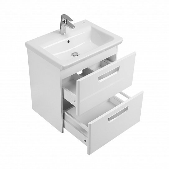 Тумба под раковину Roca The Gap 60 белый глянец ZRU9302879