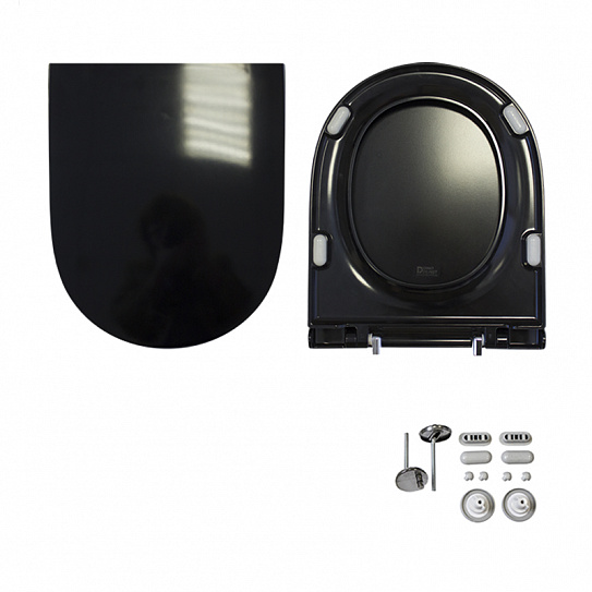 Унитаз-компакт Sanita Luxe Best Color Black (сиденье дюропласт, микролифт) BSTSLCC06100522
