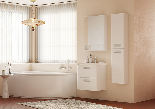 Тумба с раковиной Roca The Gap 60 ZRU9302734, белая матовая