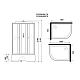 Душевая кабина 120х90х215 Niagara Eco E120/90/40L/TN высокий поддон 40см стекло тонированное