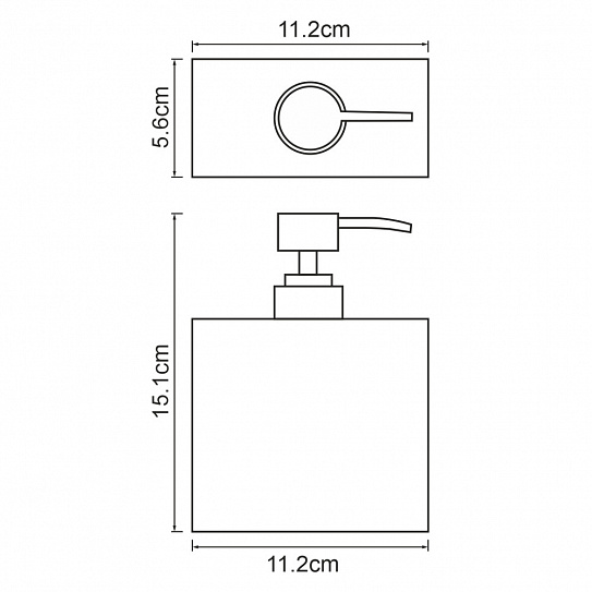 Дозатор для жидкого мыла WasserKRAFT Abens K-3799