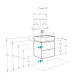 Тумба под раковину 50 см Скай 50 AQUATON PRO 1A238001SY010