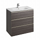 Тумба с раковиной Roca The Gap 80 3 ящика A857406402, городской дуб
