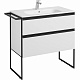 Тумба под раковину Roca Domi 80 белый глянец 2 ящика A857459806