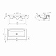 Раковина мебельная 80 Cersanit COMO S-UM-COM80/1-w 1 отверстие