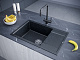 Мойка кухонная Paulmark VERLASS PM317850-BLM, черный металлик, 78х50 см