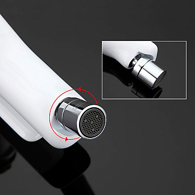 Смеситель для биде Gappo G5048 белый/хром ф35