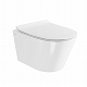 Подвесной безободковый унитаз Vitra Vortex M50  тонкая крышка-сиденье с микролифтом 8302B003-6404