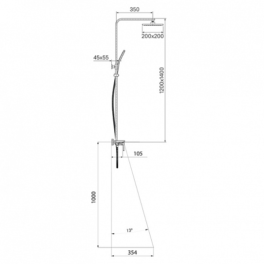 Душевая система Iddis Bild BILSB1Fi06