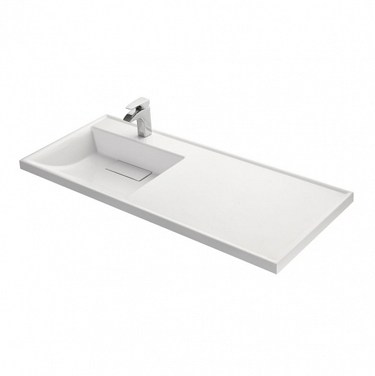 Раковина над стиральной машиной Акватон Лондри 1200 белая (чаша слева) 1A72843KLH01L