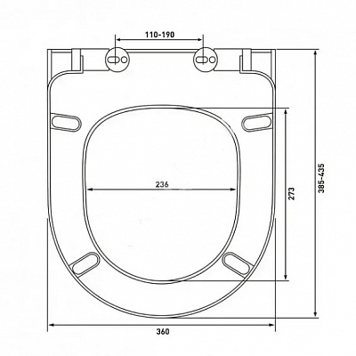 Сиденье для унитаза тонкое универсальное с микролифтом Vitra 801-003-019