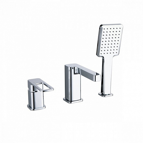 Смеситель на борт ванны на 3 отверстия Iddis Slide SLISB30i07 хром