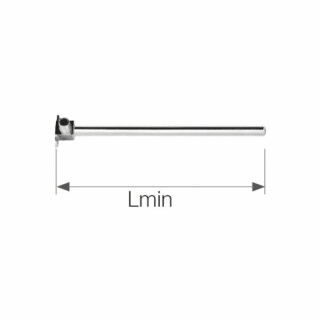 Отвод Push с кронштейном, с никелир. трубкой Cu d-15 L=750мм 18x2 9016.590