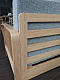 Диван на каркасе из бамбука с подушками Nature Bamboo+ Grey Fabric 1340 FN-060D-1