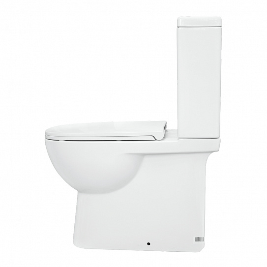Унитаз-компакт Sanita Luxe Quadro Slim DM (тонкое сиденье дюропласт, микролифт) QDRSLCC01151022