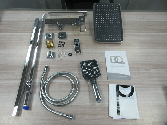 Душевая система со смесителем DQ Dortmund DA1713701 хром