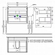 Тумба с раковиной 60 см IDDIS Edifice EDI60W0i95K