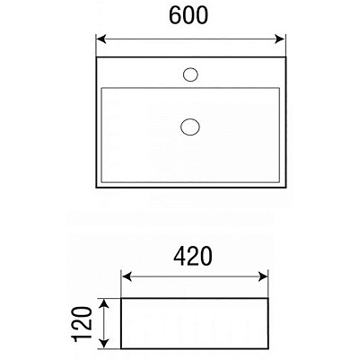 Раковина Grossman 60 GR-3036 Белая